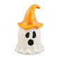 Mudpie Ghost With Orange Hat Lantern