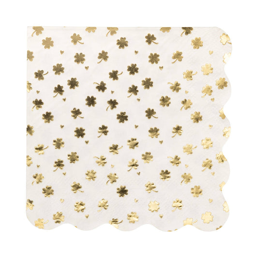 Foil Shamrocks Cocktail Napkin (18ct)