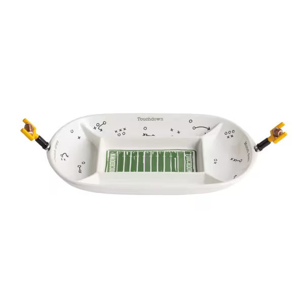 Mudpie Divided Football Field Platter