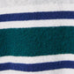 Striped Soft Knit Crew Neck Button Cardigan