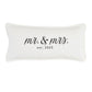Mudpie Mr. & Mrs. Est. 2025 Lumbar Pillow