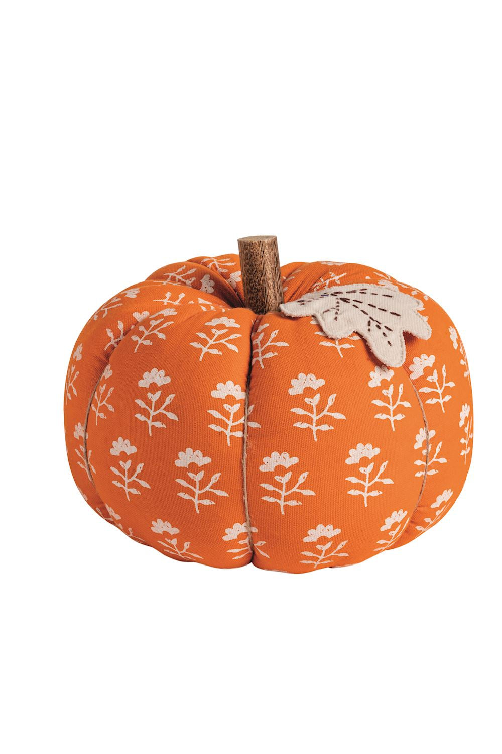 Mudpie Medium Print Stuffed Pumpkin