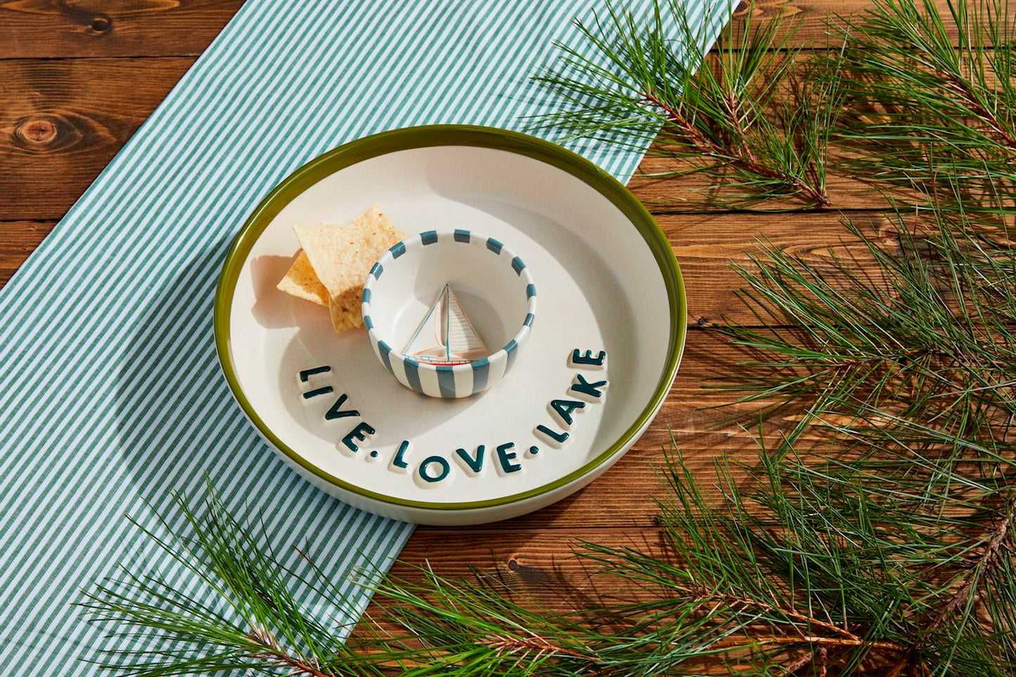 Mudpie Retreat Chip And Dip Set