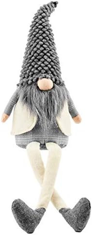 Mudpie Large Grey Dangle Leg Gnome