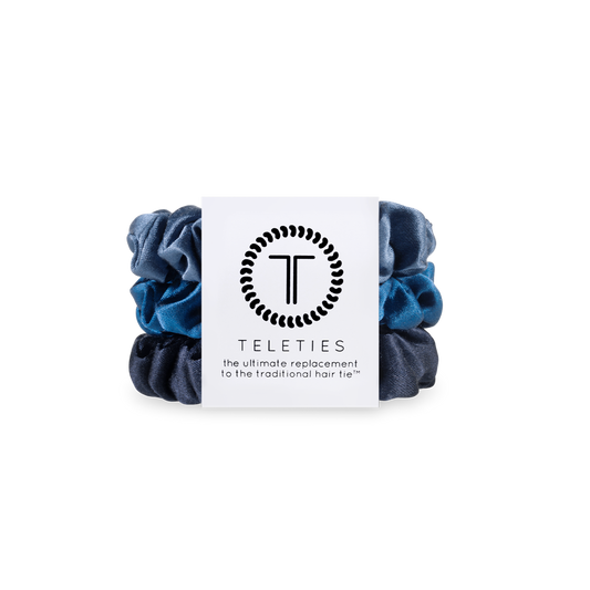 Teleties Silk Hair Scrunchie | Small | Midnight Rain
