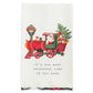 Mudpie Tartan Hem Christmas Tea Towel