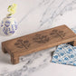 Mudpie Floral Engraved Wood Board