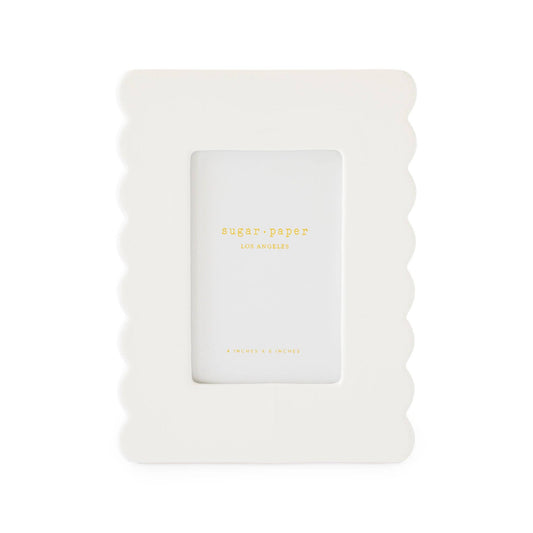 White Scallop Picture Frame