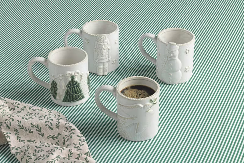 Mudpie White Holiday Icon Mug