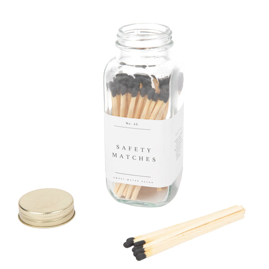 Sweet Water Decor Safety Matches With Black Tip
