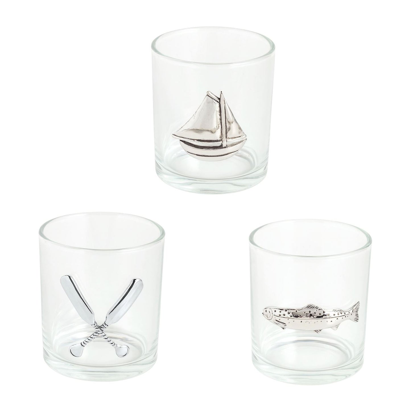 Mudpie Lake Double Old Fashioned Glass