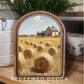 Arch Top Hayfield Framed Art : 6x8"