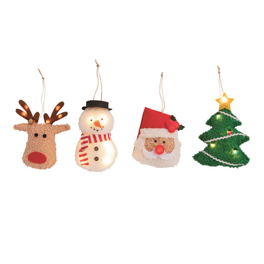 Mudpie Light Up Plush Tree Ornament