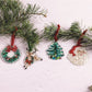 Mudpie Classic Christmas Glass Ornament