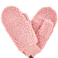 Sherpa Mitten Gloves: Rose
