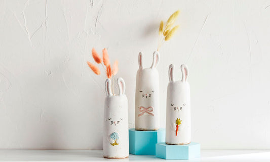 Mudpie Bunny Bud Vase