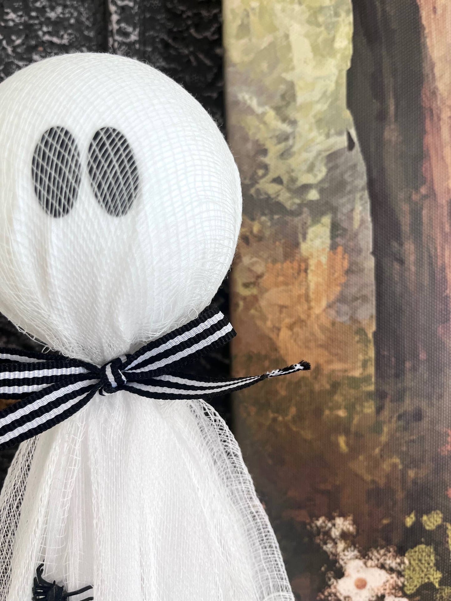 Rustic Primitive Halloween Draping Ghost