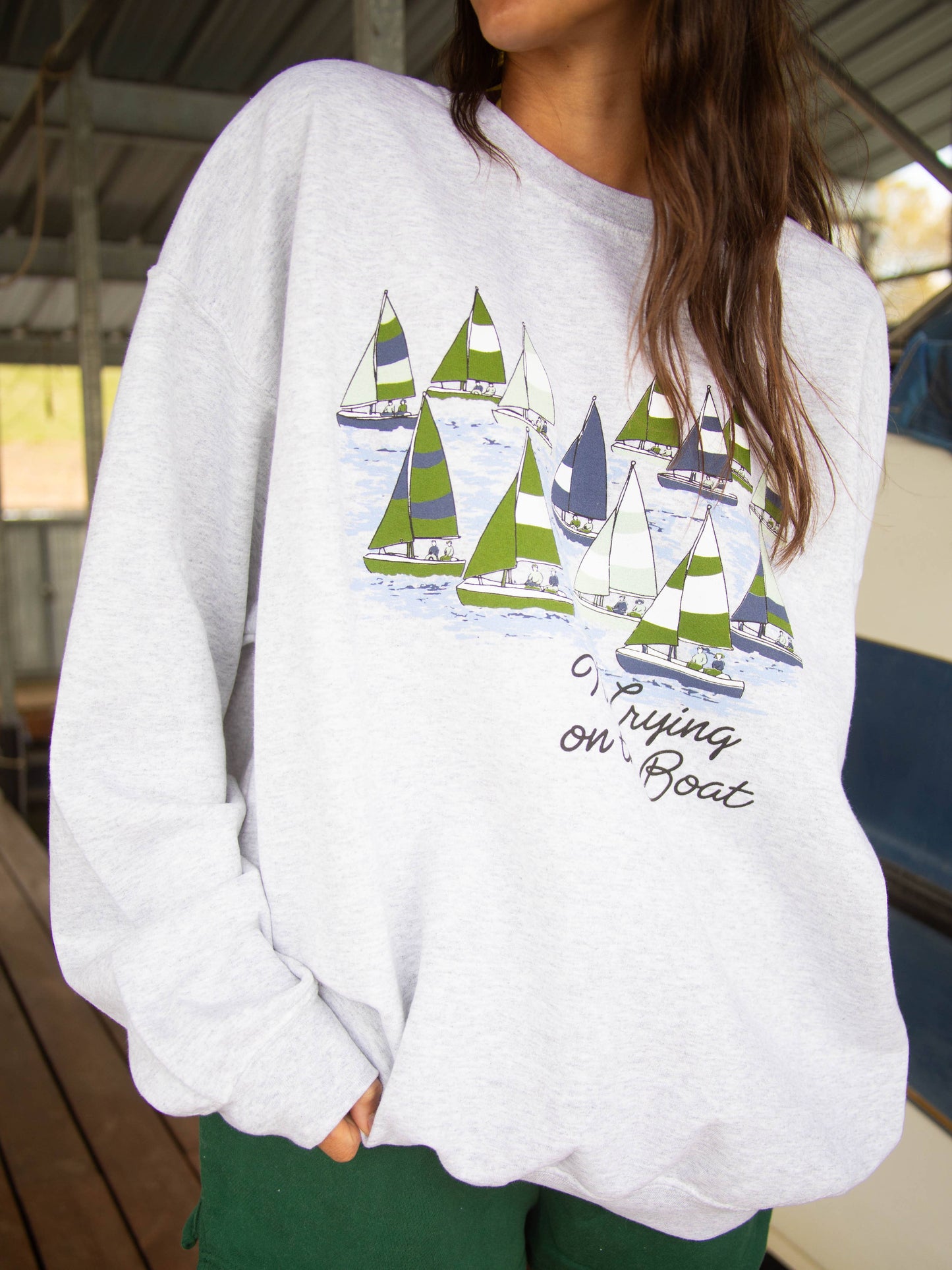 Charlie Southern No Crying On The Boat Sweatshirt