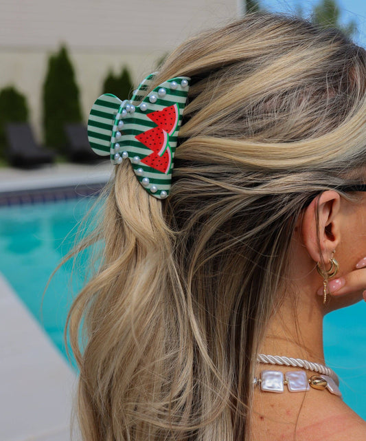 Watermelon Eclectic Claw Clip