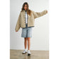 High Pile Fleece Puffer Jacket