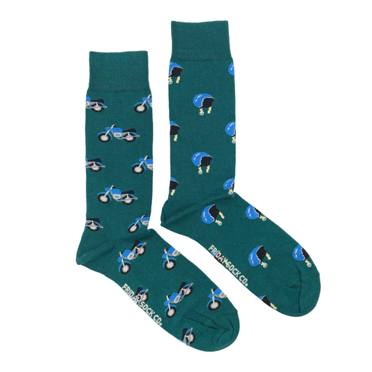 Friday Sock Co. Men's Motorcycle Helmet & Motorcycle Socks