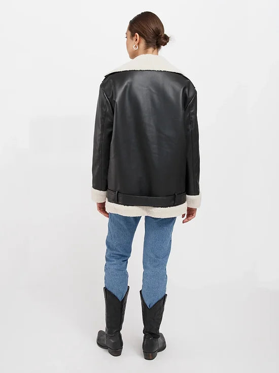 Brunette The Label Florence 2.0 Jacket With Faux Shearling