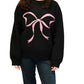 Girl Dangerous Pink Bow Oversized Sweater