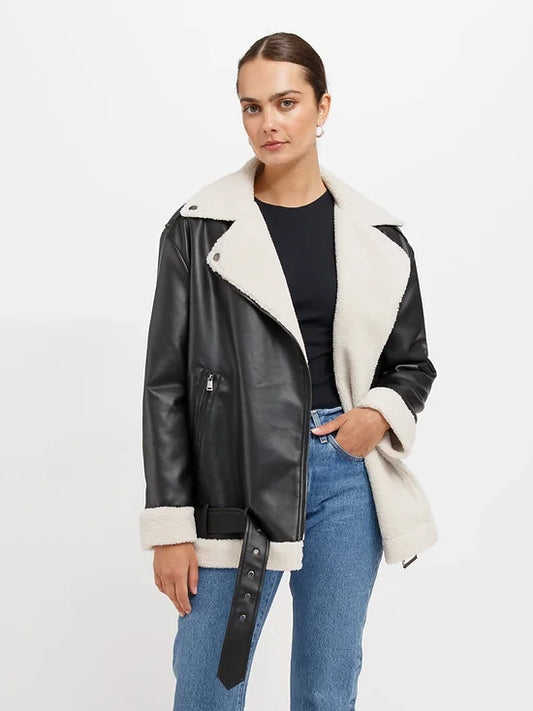 Brunette The Label Florence 2.0 Jacket With Faux Shearling