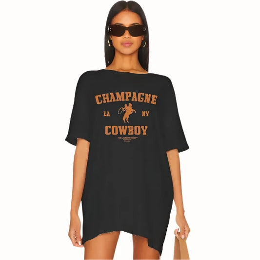 The Laundry Room Champagne Cowboy Oversized Tee