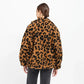 Brunette The Label Brown Leopard Sherpa Jacket