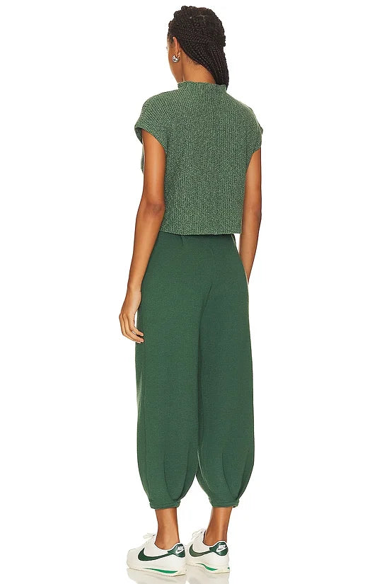 Free People Freya Sweater Set Emerald Spell Combo