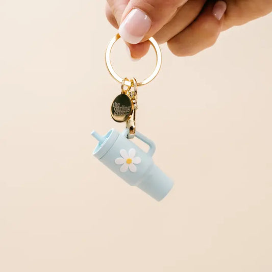 Blue Tiny Tumbler Keychain