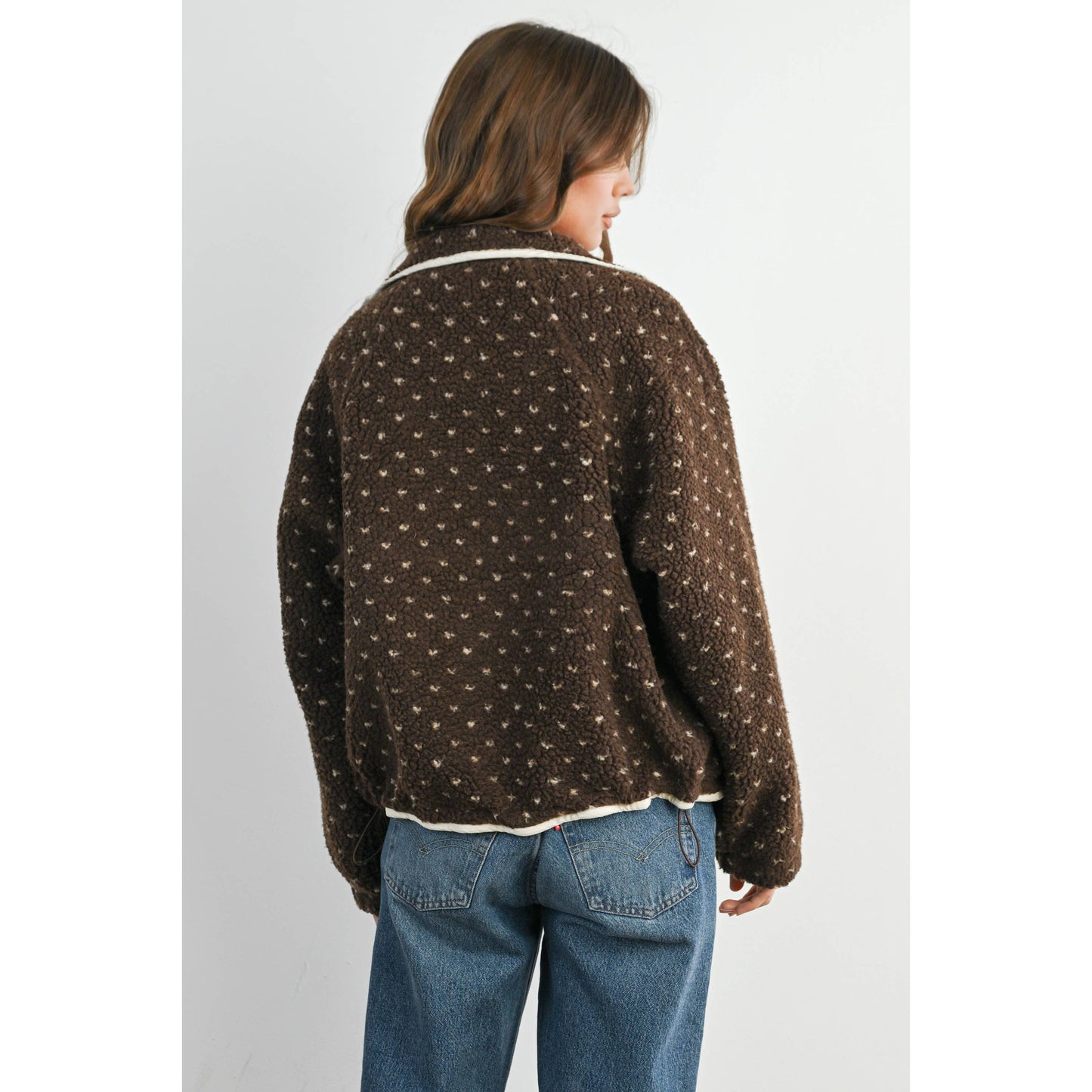 High Pile Fleece Puffer Jacket