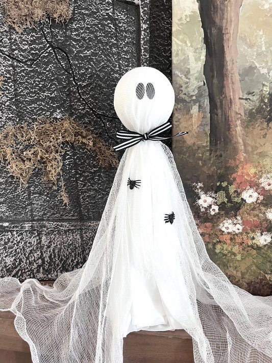 Rustic Primitive Halloween Draping Ghost