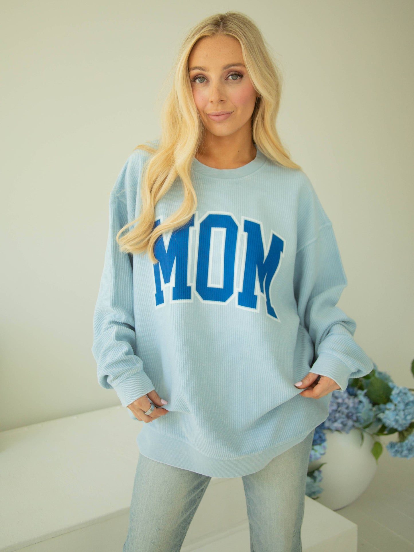 Charlie Southern Classic Mom Corded Sweatshirt