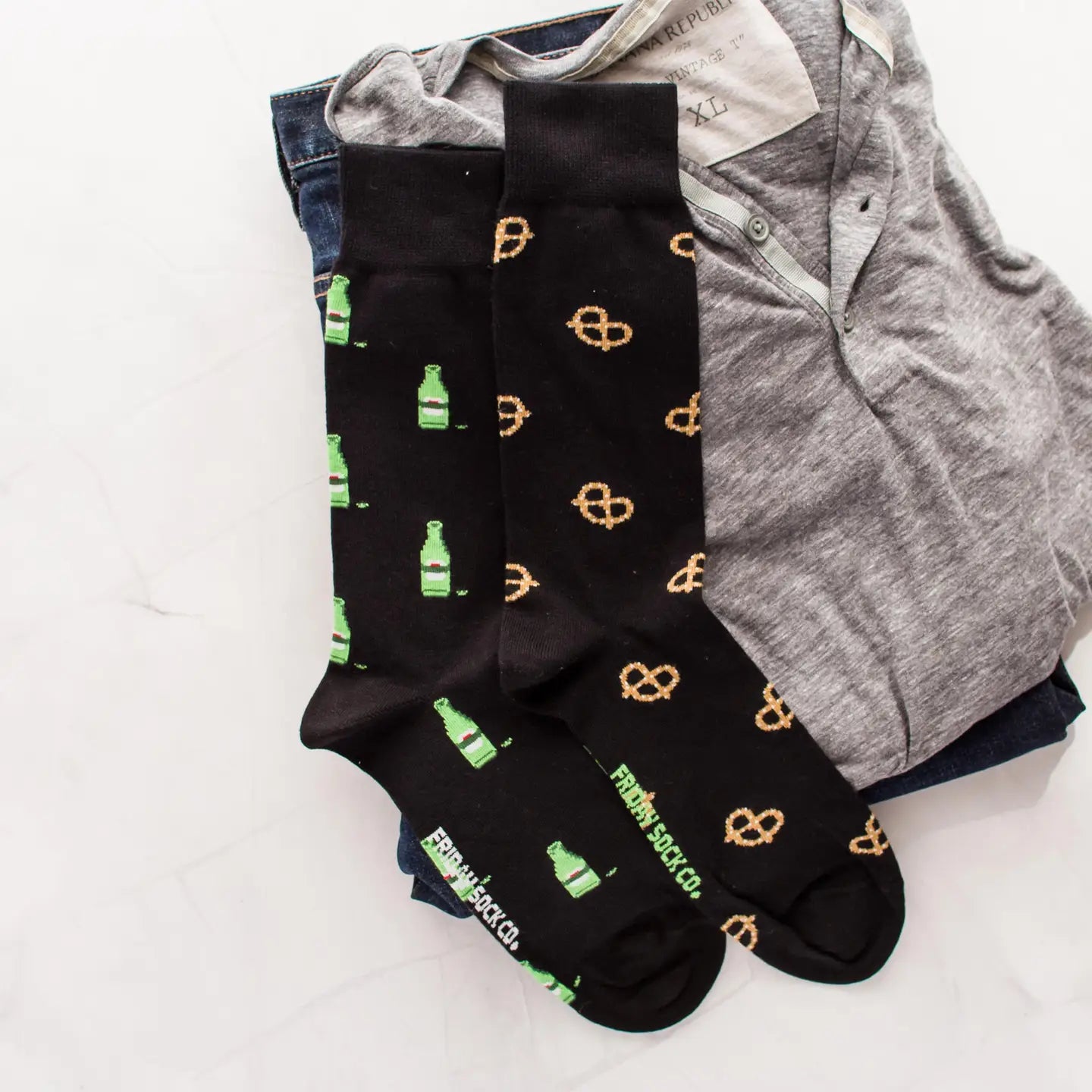 Friday Sock co. Beer & Pretzels Socks