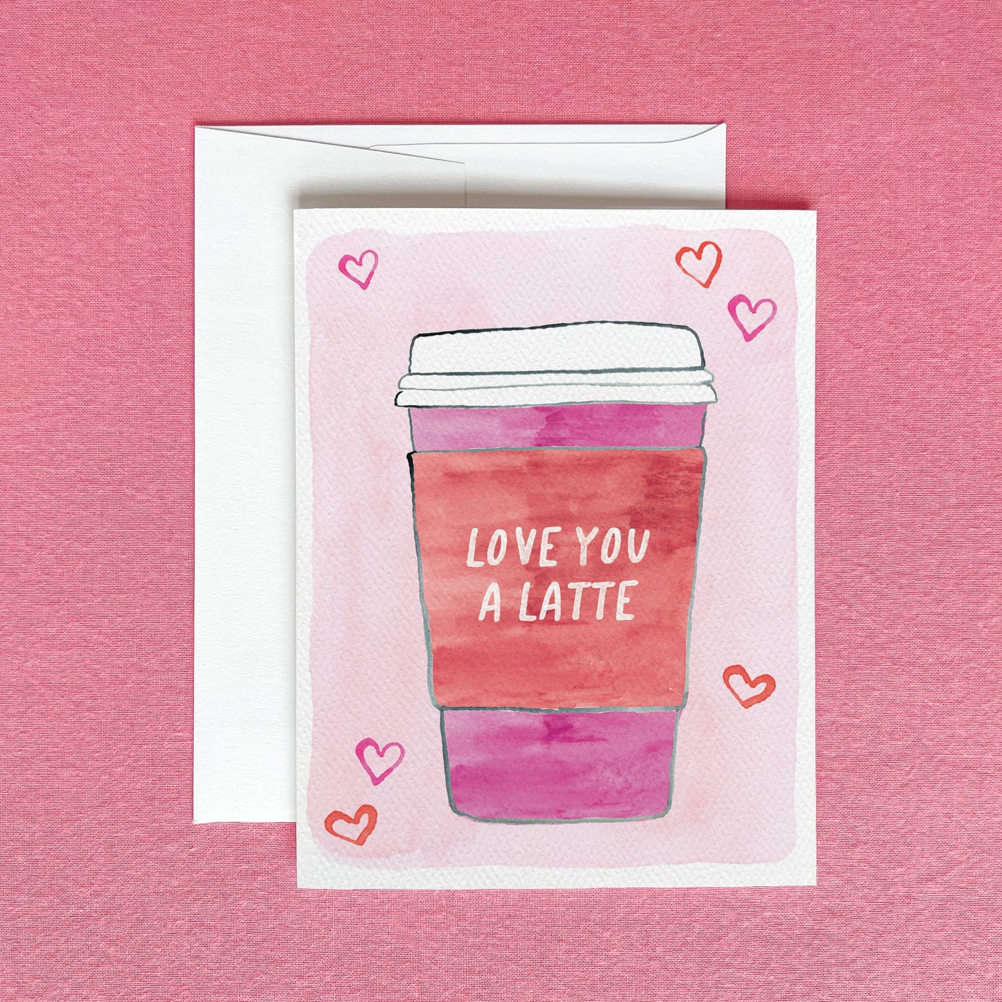 Love You A Latte Greeting Card | Valentine's Day Card