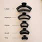 Open | Jet Black | Petite Claw Clip