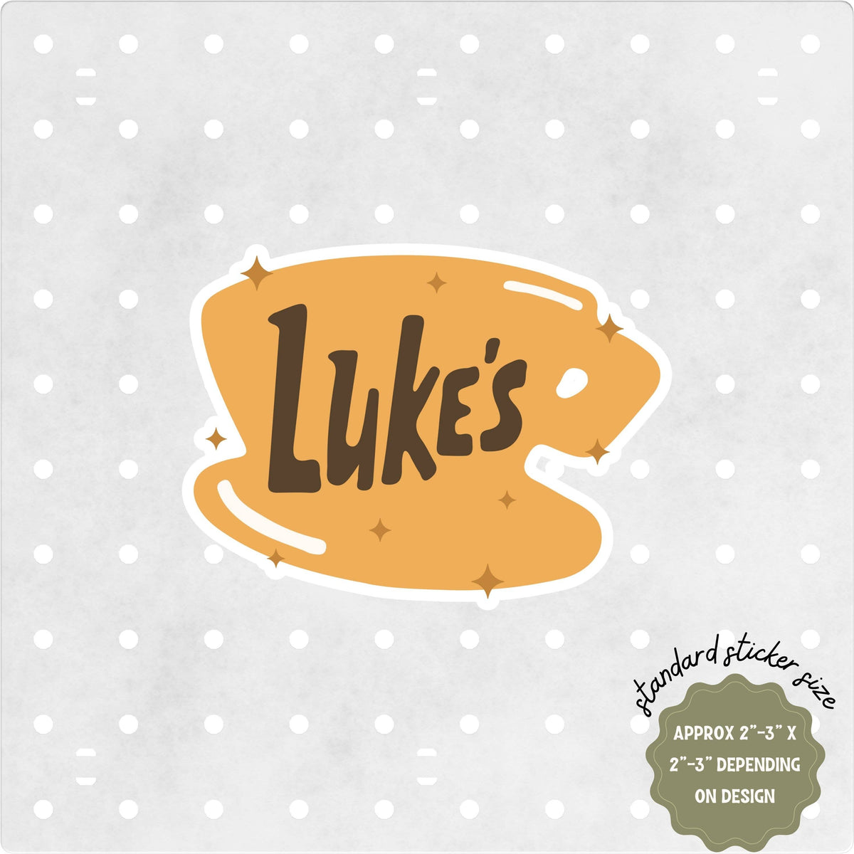Luke's Diner Sticker | Gilmore Girls Inspired