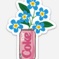 Diet Coke Flower Can Sticker