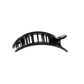 Flat Round | Black Polka Dot Party | Medium Hair Clip