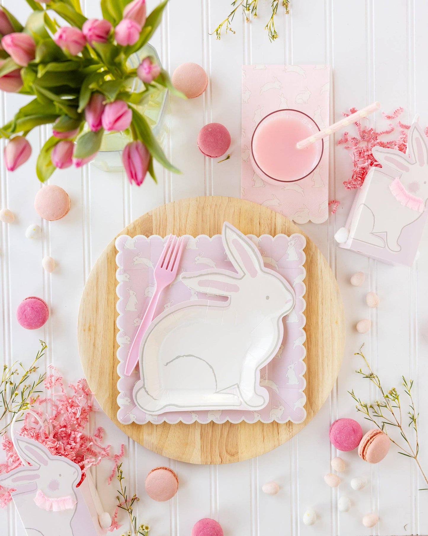 Bunny Pattern Paper Dinner Napkin