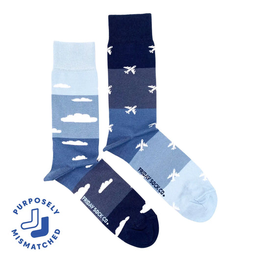 Friday Sock Co. Planes and Clouds Socks
