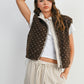 Floral Fleece Sleeveless Vest