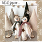 Christmas Winter Snowman Medium Girl