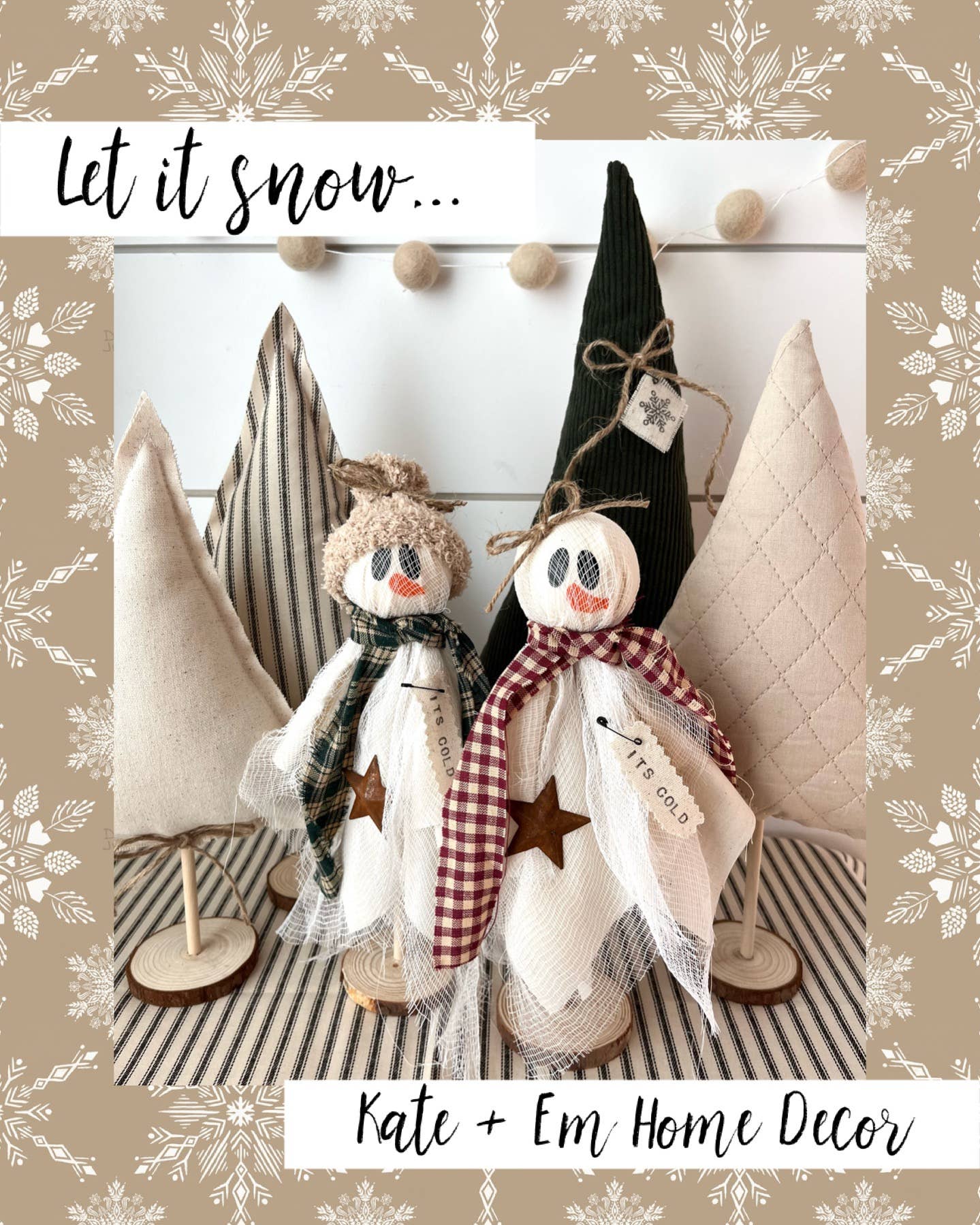 Christmas Winter Snowman Medium Girl