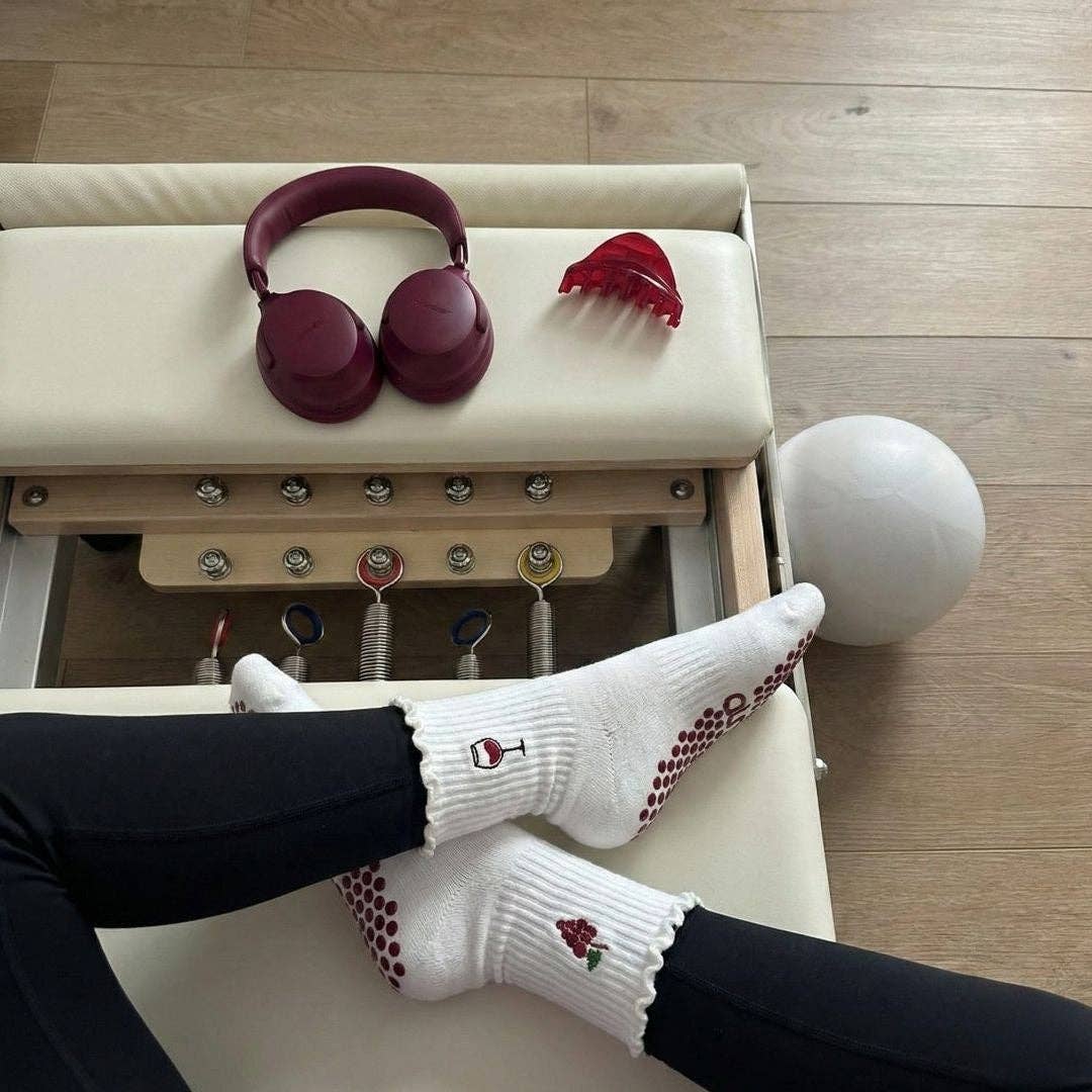 The Red Cabernet Grip Socks