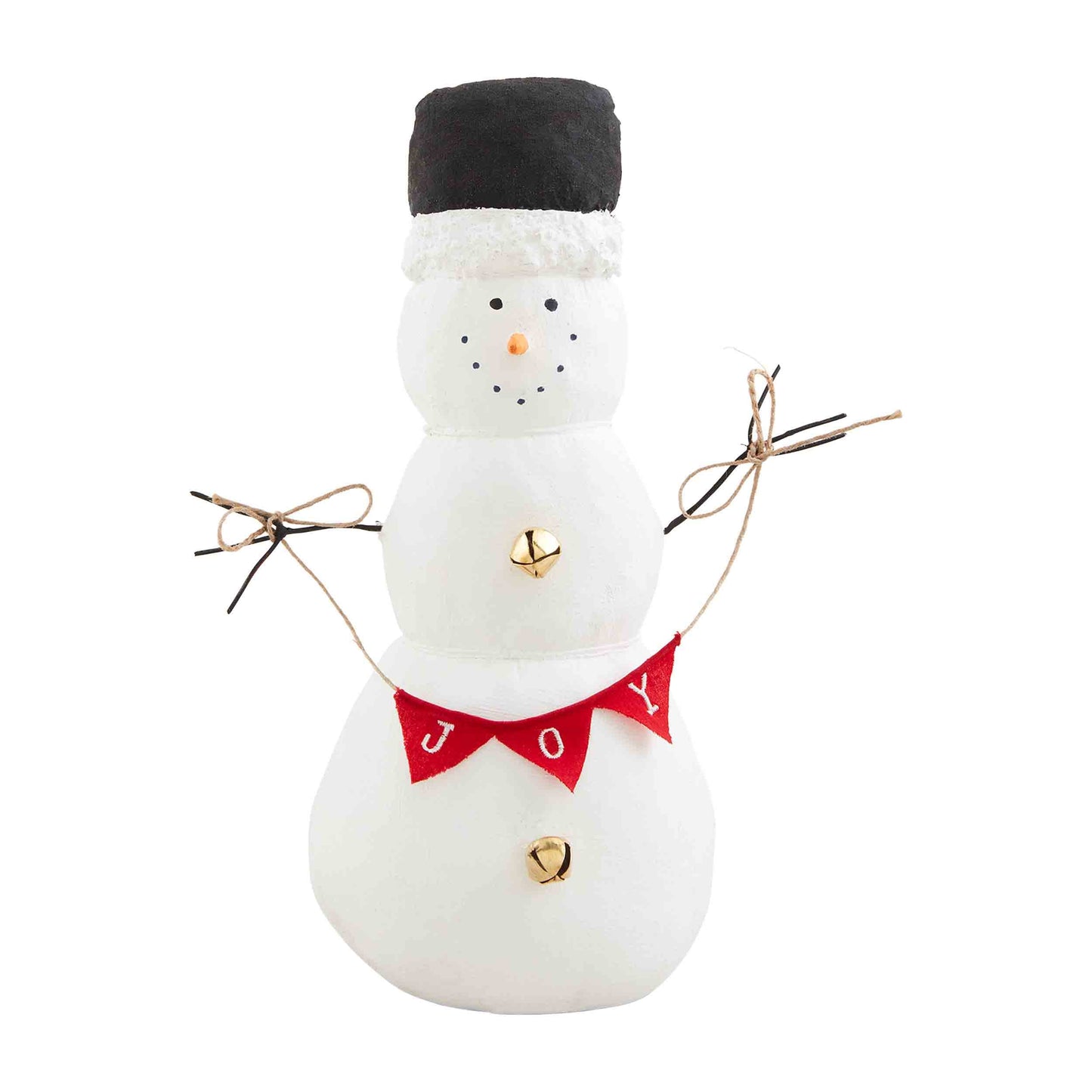 Mudpie Medium Snowman Canvas Sitter