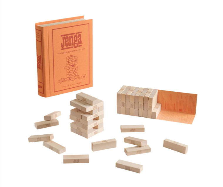 Jenga Vintage Bookshelf Edition