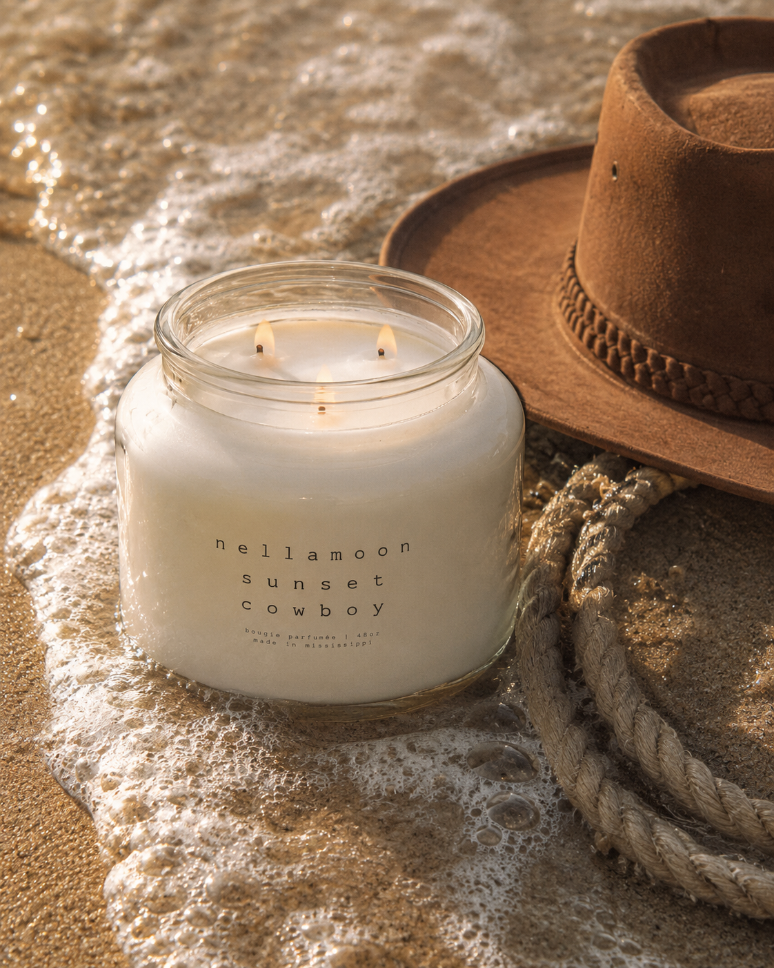Nellamoon Sunset Cowboy Lumière Candle
